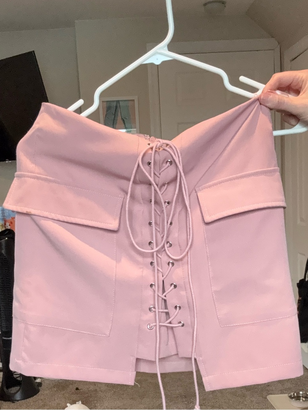 Promesa Rose Lace-Up Front Top